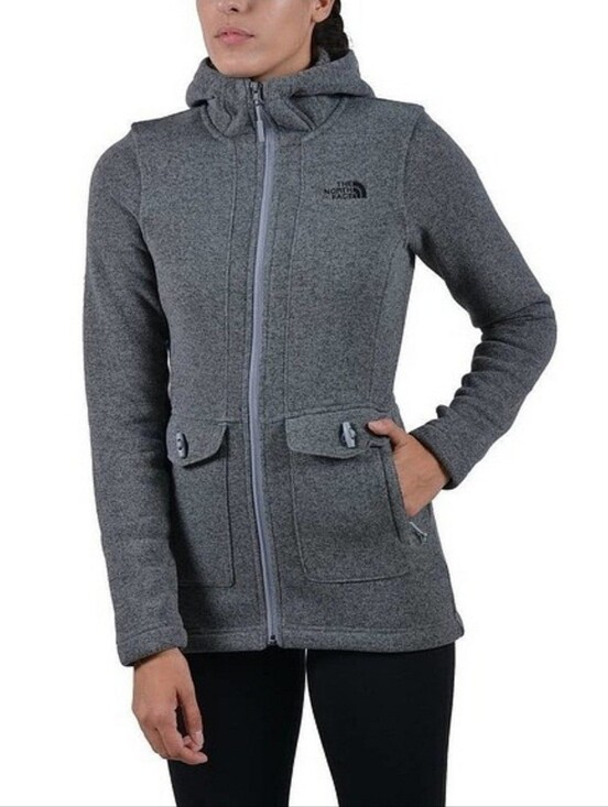 The North Face Jackets & Blazers - The North Face "Crescent Parka" Fleece Coat Heather Dark Gray | Women's Size M